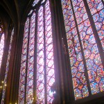 Beautiful stained glass in the Sainte-Chapelle