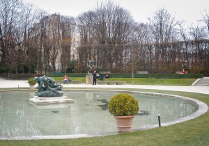 The garden at the Rodin museum