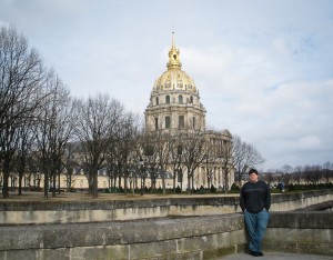 Andrew in front of Les Invalides