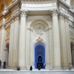 Inside Les Invalides, near the tomb of Napoleon