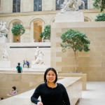 Kathryn inside the Louvre