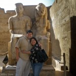 A couple of cute kids at the temple of Luxor