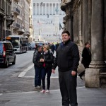 First glimpse of the momument of Victor Emmanuel II