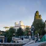 From the top of the Spanish Steps up the hill