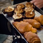 Cappuccino crème in mini-chocolate tea cups, way to start out the food tour!